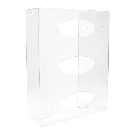 Trippnt TrippNT Triple Two Sided Clear Glove Box Holder, PETG Plastic, 11"W x 4"D x 15"H 51145